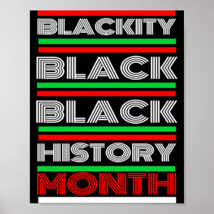 Affiche Mois de l'histoire des Noirs Mélanine Afro-América