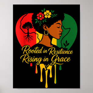 Affiche Mois de l'histoire des Noirs patrimoine afro-améri