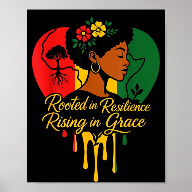 Affiche Mois de l'histoire des Noirs patrimoine afro-améri (Devant)