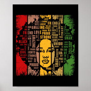 Affiche Mois de l'histoire des Noirs Patrimoine Culture Af
