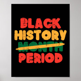Affiche Mois de l'histoire des Noirs Période Femmes Afro-A