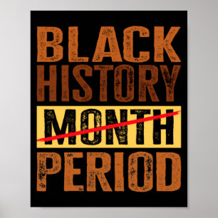 Affiche Mois de l'histoire des Noirs Période Mélanine Afro