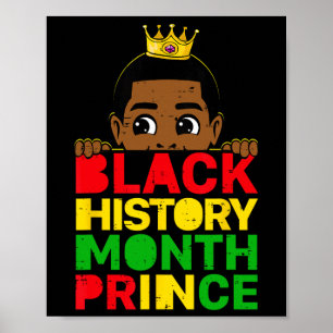 Affiche Mois de l'histoire des Noirs Prince Africain Mélan
