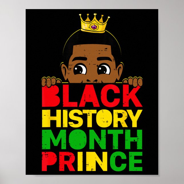Affiche Mois de l'histoire des Noirs Prince Africain Mélan (Devant)
