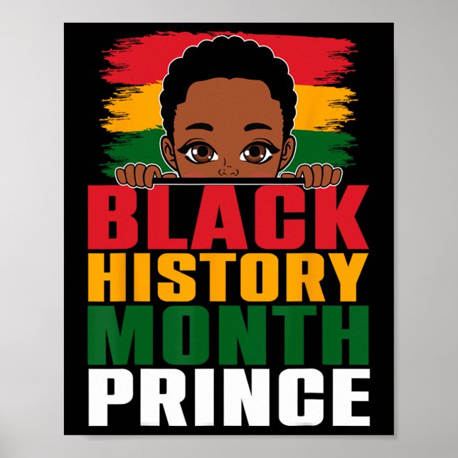 Affiche Mois de l'histoire des Noirs Prince Little Melanin (Devant)