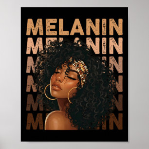 Affiche Mois de l'histoire des Noirs Reine Afro Américaine