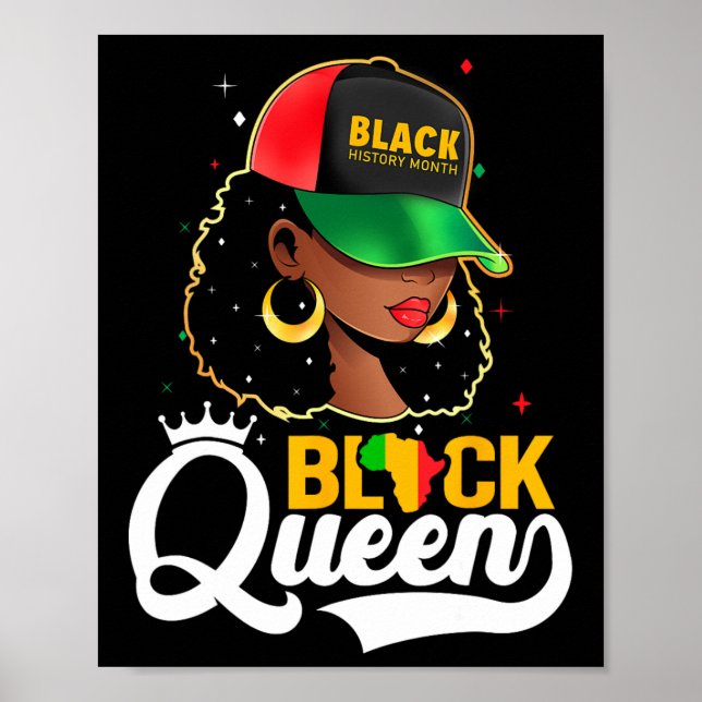 Affiche Mois de l'histoire des Noirs Reine noire (Devant)