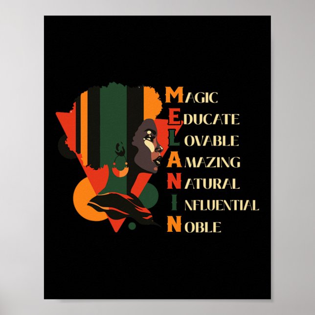 Affiche Mois de l'histoire des Noirs Reine noire Éduquer l (Devant)