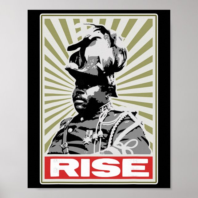 Affiche Mois de l'histoire des Noirs - Rise Afrocentric  (Devant)