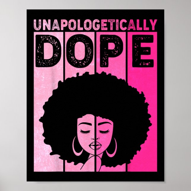 Affiche Mois de l'histoire des Noirs roses mignonnes sans  (Devant)