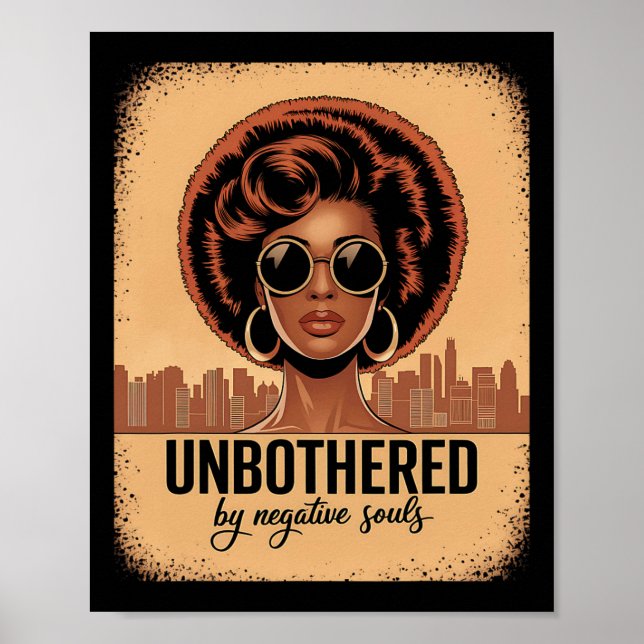 Affiche Mois de l'histoire des Noirs sans être dérangé par (Devant)