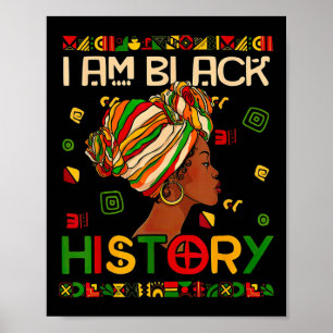 Affiche Mois de l'histoire des Noirs Suis Histoire des Noi