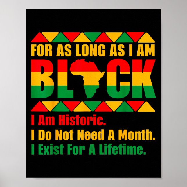 Affiche Mois de l'histoire des Noirs tant que je suis fier (Devant)