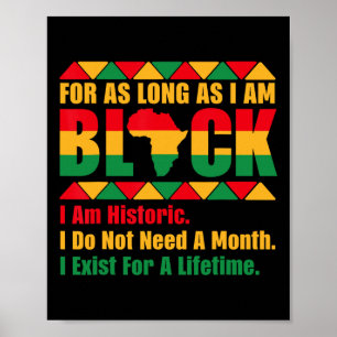 Affiche Mois de l'histoire des Noirs tant que je suis fier