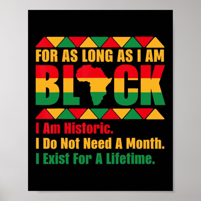 Affiche Mois de l'histoire des Noirs tant que je suis fier (Devant)