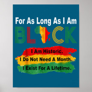 Affiche Mois de l'histoire des Noirs tant que je suis fier