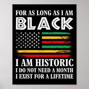 Affiche Mois de l'histoire des Noirs Tant que je suis Noir