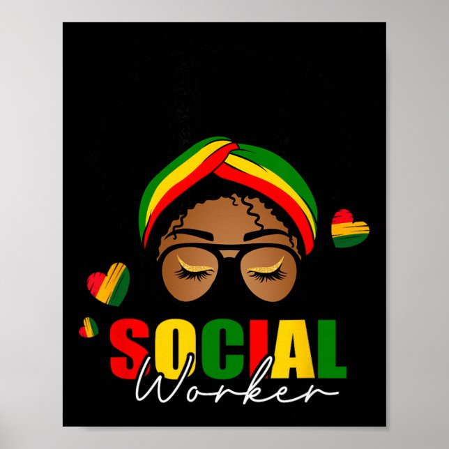 Affiche Mois de l'histoire des Noirs Travailleur social Ch (Devant)