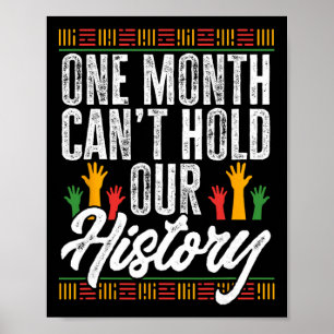 Affiche Mois de l'histoire des Noirs - Un mois ne peut con