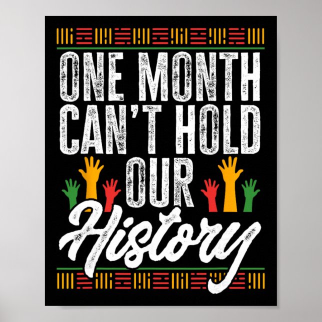 Affiche Mois de l'histoire des Noirs - Un mois ne peut con (Devant)