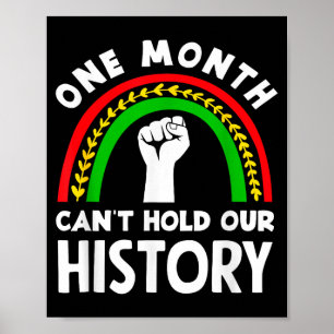 Affiche Mois de l'histoire des Noirs Un mois ne peut conte