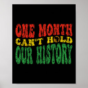 Affiche Mois de l'histoire des Noirs Un mois ne peut conte