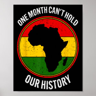 Affiche Mois de l'histoire des Noirs Un mois ne peut conte