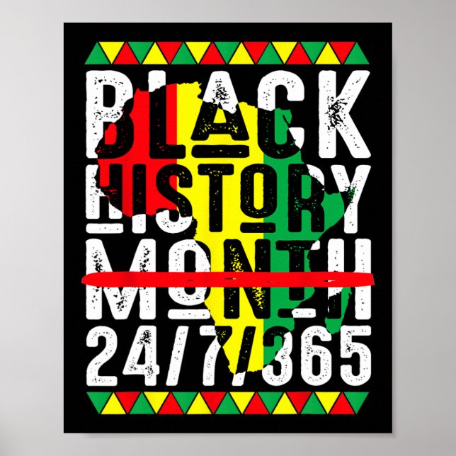 Affiche Mois de l'histoire des Noirs Un mois ne peut conte (Devant)