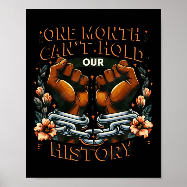Affiche Mois de l'histoire des Noirs Un mois ne peut conte (Devant)