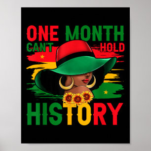Affiche Mois de l'histoire des Noirs Un mois ne peut pas t