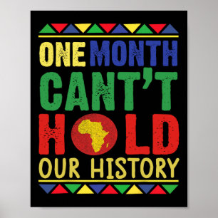 Affiche Mois de l'histoire des Noirs Un mois ne peut pas t