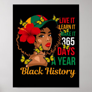 Affiche Mois de l'histoire des Noirs, vivez-le, apprenez-l