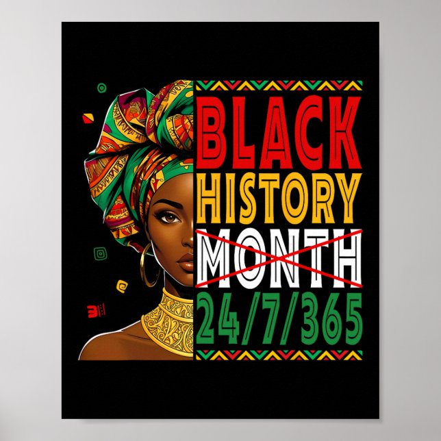Affiche Mois de l'histoire des Noirs, vivez-le, apprenez-l (Devant)