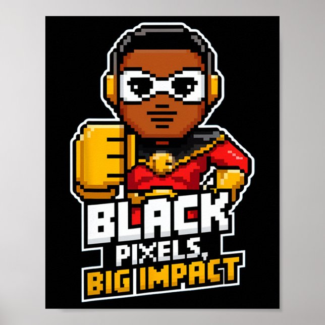Affiche Mois de l'histoire noire Africain Noir Afro Boy Vi (Devant)