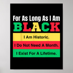 Affiche Mois De L'Histoire Noire Aussi Longtemps Que Je Su