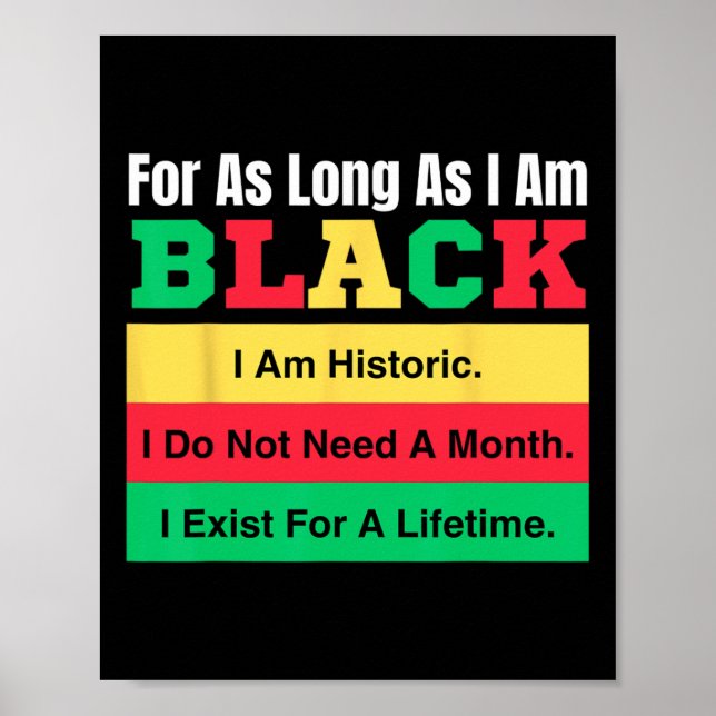 Affiche Mois De L'Histoire Noire Aussi Longtemps Que Je Su (Devant)