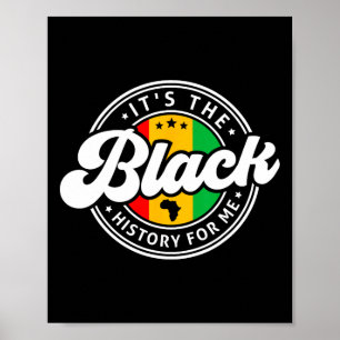 Affiche Mois de l'histoire noire C'est l'histoire noire po
