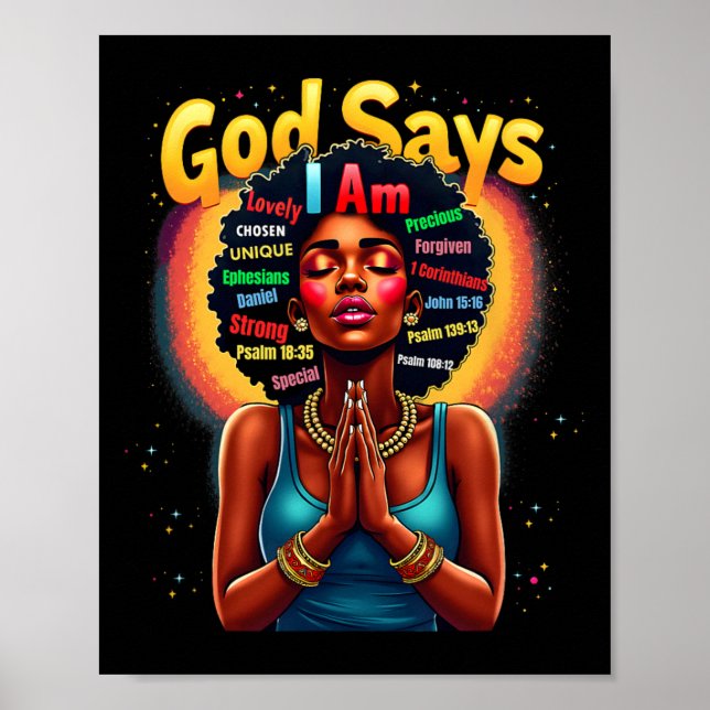 Affiche Mois de l'histoire noire Dieu dit que je suis June (Devant)
