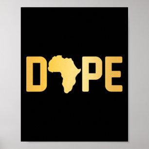 Affiche Mois de l'histoire noire Drug Melanin Poppin Fière