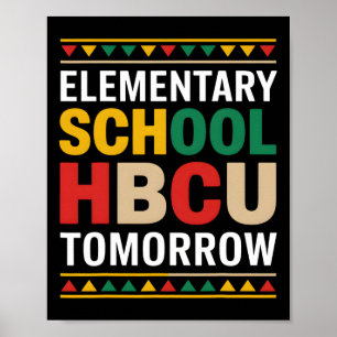 Affiche Mois de l'histoire noire École élémentaire Hbcu To