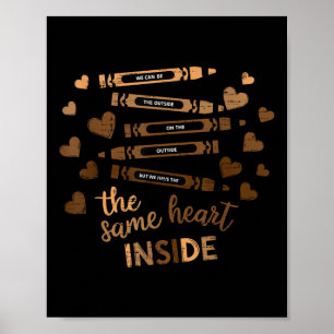 Affiche Mois de l'histoire noire Le même coeur à l'intérie