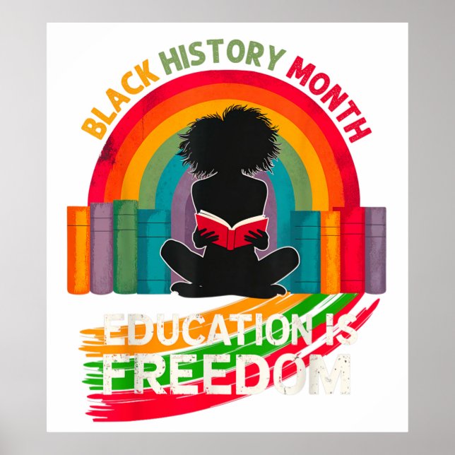 Affiche Mois de l'histoire noire L'éducation est la libert (Devant)