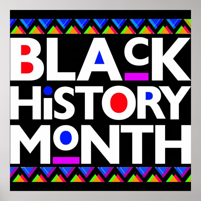 Affiche Mois de l'histoire noire Melanin Hommes Femmes Enf (Devant)