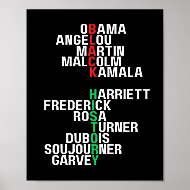 Affiche Mois de l'histoire noire Melanin King Reine Sista  (Devant)