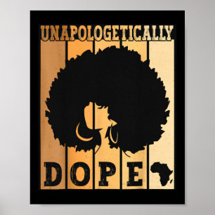 Affiche Mois de l'Histoire Noire sans excuses Noir Afro Me