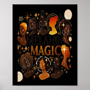 Affiche Mois de l'histoire noire - Sticker magique Melanin