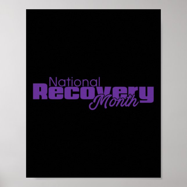 Affiche Mois de récupération - Logo violet (Devant)