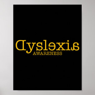 Affiche Mois de sensibilisation à la dyslexie en police do