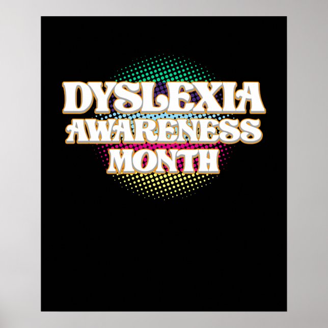 Affiche Mois de sensibilisation à la dyslexie Octobre Thér (Devant)