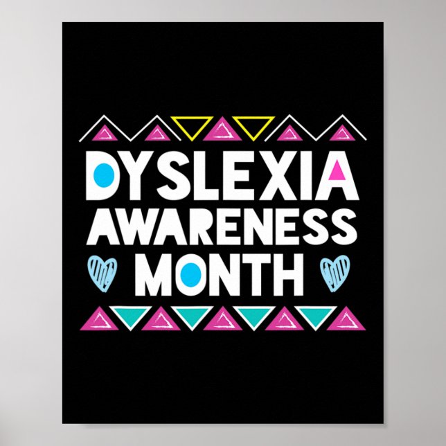 Affiche Mois de sensibilisation à la dyslexie Produit Dysl (Devant)